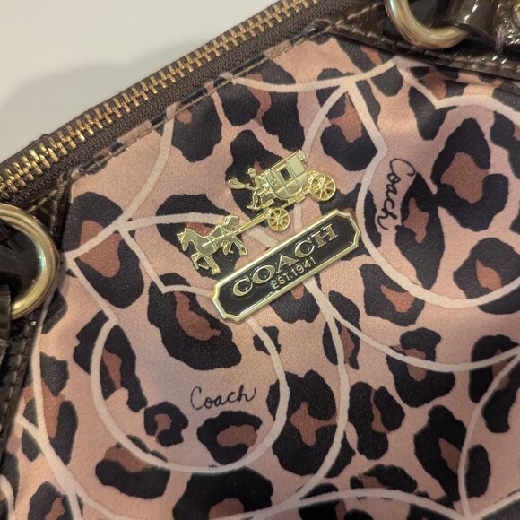 Coach leopard print bag - Picture 2 of 6
